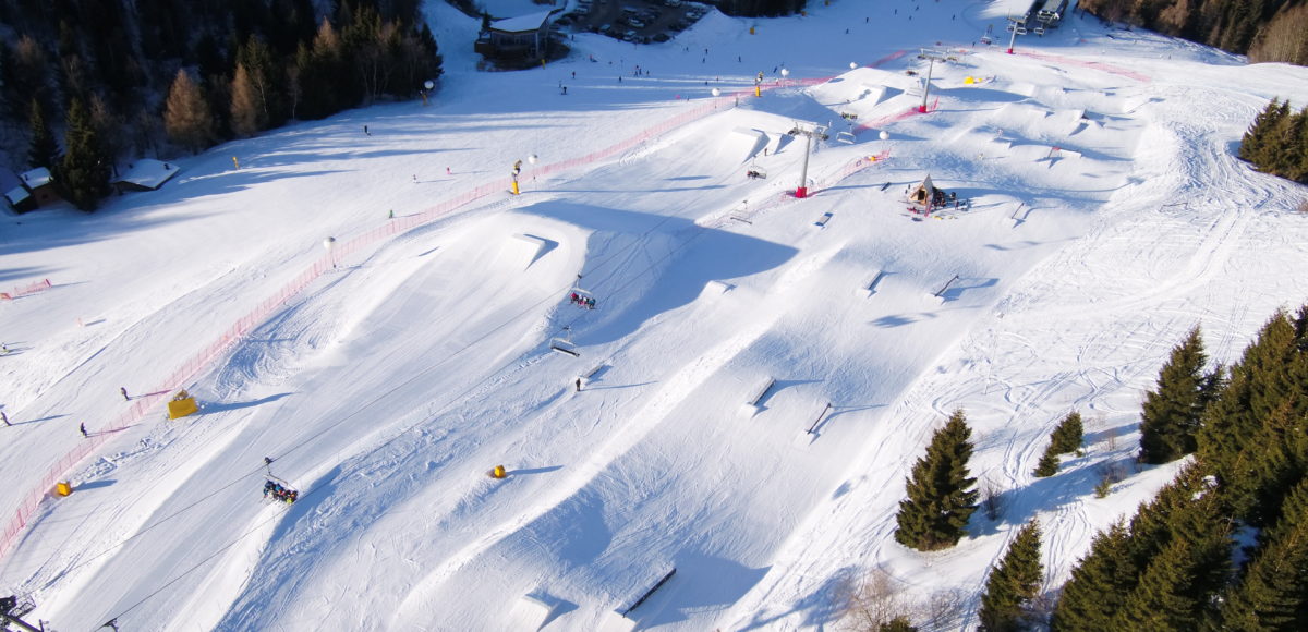 Riprese aeree con drone per Snopark Trento Monte Bondone